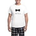 thumbnail image 1 of CafePress - The Groom Bow Tie Men's Light Pajamas - Men's Light Loose Fit Cotton Pajama Set, 1 of 7