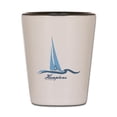thumbnail image 1 of CafePress - The Hamptons Long Island. - White/Black Shot Glass, Unique and Funny Shot Glass, 1 of 2