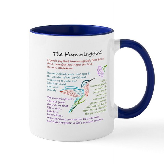CafePress - The Hummingbird Mugs - 11 oz Ceramic Mug - Novelty Coffee Tea Cup