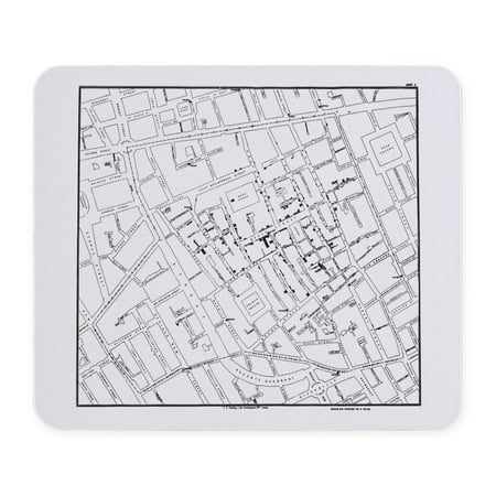CafePress - The John Snow Ghost Map Mousepad - Non-slip Rubber Mousepad, Gaming Mouse Pad