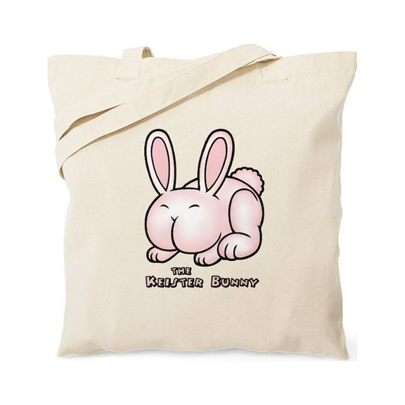 CafePress - The Keister Bunny Tote Bag - Unisex Canvas Tote Bag, Beige, 1-Piece