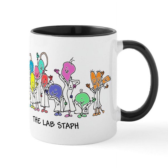 CafePress - The Lab Staph Mug - 11 oz Ceramic Mug - Novelty Coffee Tea Cup