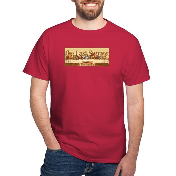 CafePress - The Last Supper Dark T Shirt - Men's Classic Graphic Cotton T-Shirt