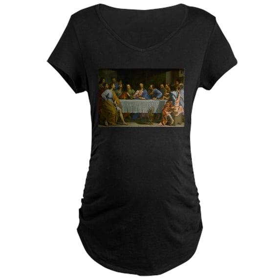 CafePress - The Last Supper Maternity T Shirt - Maternity Dark T-Shirt