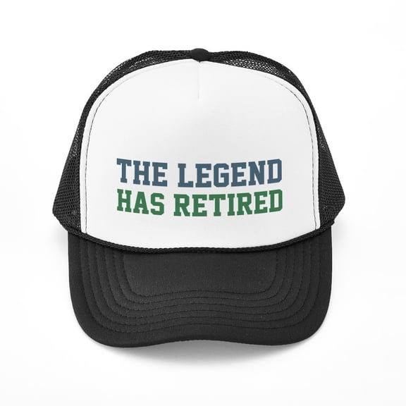 CafePress - The Legend Has Retired - Adjustable Unisex Printed Trucker Hat with Mesh Back