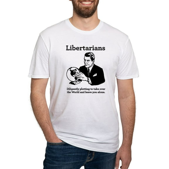 CafePress - The Libertarian Plot Fitted T Shirt - Fitted T-Shirt, Vintage Fit Soft Cotton Tee