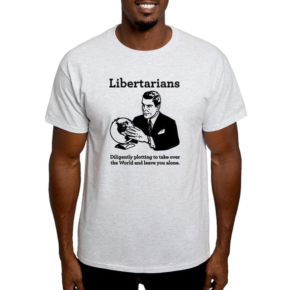 CafePress - The Libertarian Plot Light T Shirt - Men's Classic Graphic T-Shirt