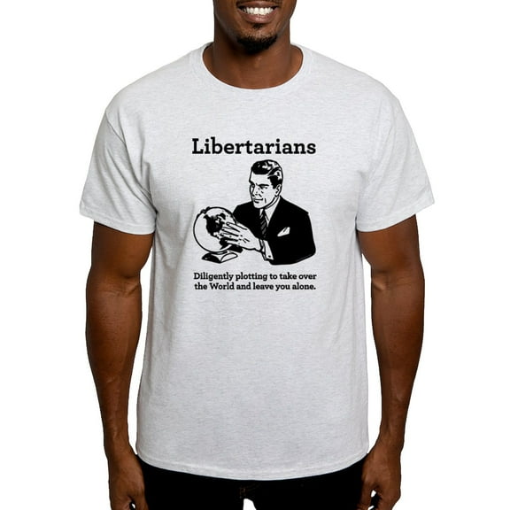 CafePress - The Libertarian Plot Light T Shirt - Men's Classic Graphic T-Shirt