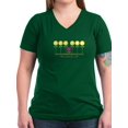 thumbnail image 1 of CafePress - The Little Flower T Shirt - Women's V-Neck Dark T-Shirt, 1 of 1