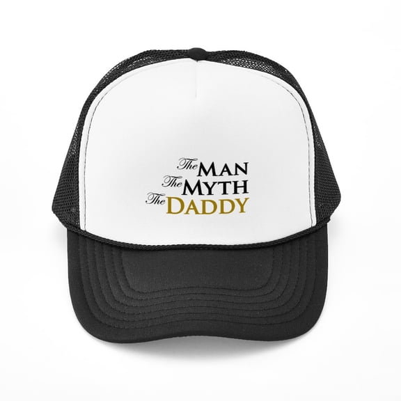 CafePress - The Man The Myth The Daddy - Adjustable Unisex Printed Trucker Hat with Mesh Back
