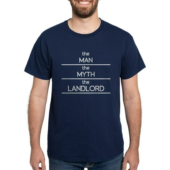 CafePress - The Man The Myth The Landlord T Shirt - Men's Classic Graphic Cotton T-Shirt