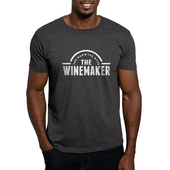 CafePress - The Man The Myth The Winemaker T Shirt - Men's Classic Graphic Cotton T-Shirt