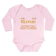 thumbnail image 1 of CafePress - The Meaning Of Olivia Body Suit - Long Sleeve Cotton Baby Bodysuit, 1 of 4