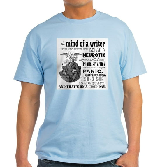 CafePress - The Mind Of A Writer T Shirt - Men's Classic Graphic T-Shirt