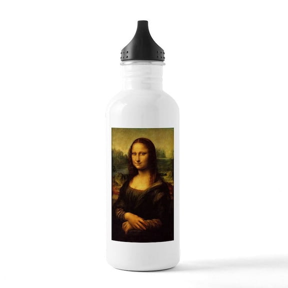 CafePress - The Mona Lisa Stainless Water Bottle 1 - Stainless Steel Water Bottle, Sports Bottle, 1.0L