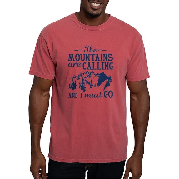 CafePress - The Mountains Are Calling T Shirt - Mens Comfort Colors Shirt