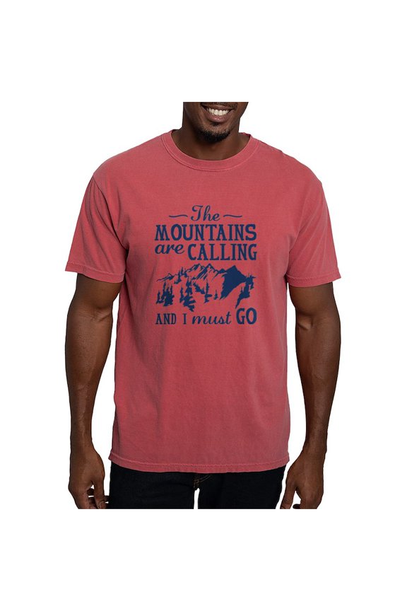 - The Mountains Are Calling T Shirt - Mens Comfort Colors Shirt