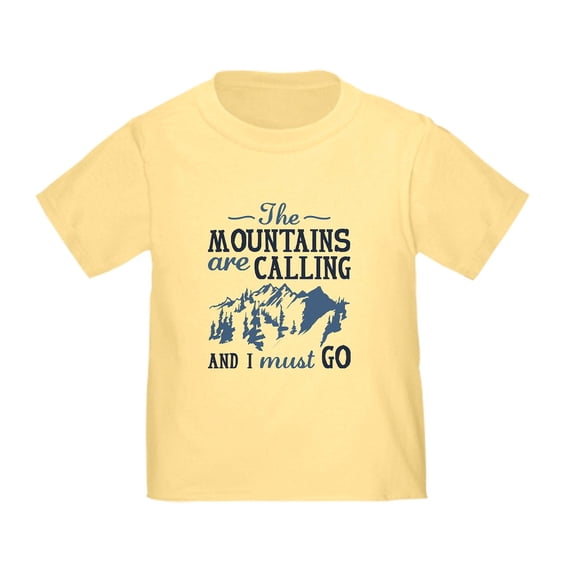 CafePress - The Mountains Are Calling White T Shirt - Cute Toddler T-Shirt, 100% Cotton