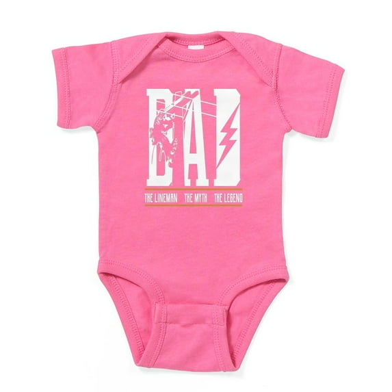 CafePress - The Myth The Legend Dad The Lineman, Fun Body Suit - Cute Infant Bodysuit Baby Romper - Size Newborn - 24 Months