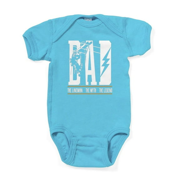 CafePress - The Myth The Legend Dad The Lineman, Fun Body Suit - Cute Infant Bodysuit Baby Romper - Size Newborn - 24 Months
