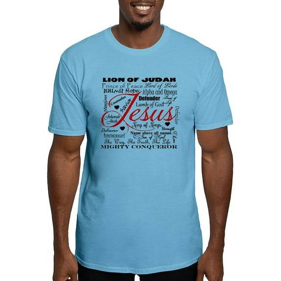 CafePress - The Name Of Jesus Fitted T Shirt - Fitted T-Shirt, Vintage Fit Soft Cotton Tee