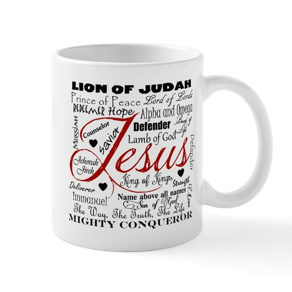 CafePress - The Name Of Jesus Mug - 11 oz Ceramic Mug - Novelty Coffee Tea Cup