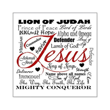 CafePress - The Name Of Jesus Square Sticker 3 X 3 - Square Sticker 3" x 3"