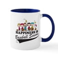 thumbnail image 1 of CafePress - The Peanuts Gang Baseball Mug - 11 oz Ceramic Mug - Novelty Coffee Tea Cup, 1 of 4