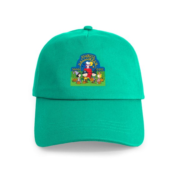 CafePress - The Peanuts Gang Halloween - Adjustable 100% Brushed Unisex Casual Cotton Baseball Cap, Beige, 1