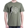 thumbnail image 1 of CafePress - The Penguin Says Dark T Shirt - Men's Classic Graphic Cotton T-Shirt, 1 of 4
