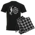thumbnail image 1 of CafePress - The Penguin Says Men's Dark Pajamas - Men's Dark Loose Fit Cotton Pajama Set, 1 of 7