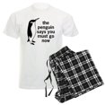 thumbnail image 1 of CafePress - The Penguin Says Men's Light Pajamas - Men's Light Loose Fit Cotton Pajama Set, 1 of 7