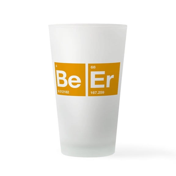 CafePress - The Periodic Table Of Beer - Pint Glass, Drinking Glass, 16 oz. CafePress
