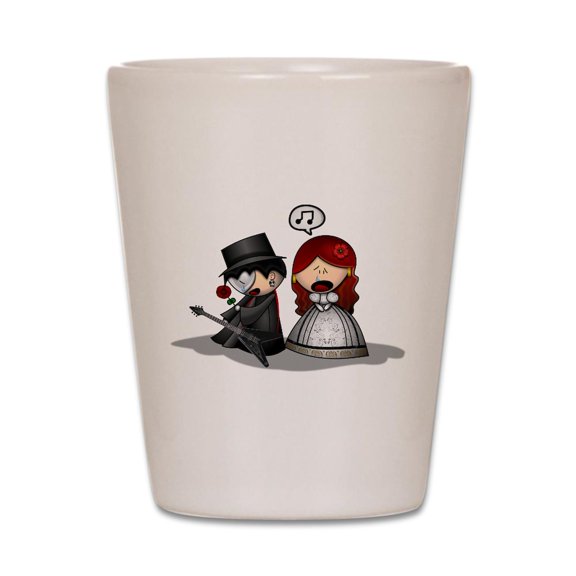 CafePress - The Phantom Of The Opera - White Shot Glass, Unique and Funny Shot Glass