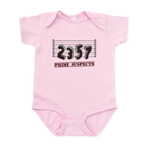 CafePress - The Prime Number Suspects - Baby Light Bodysuit, Size Newborn - 24 Months