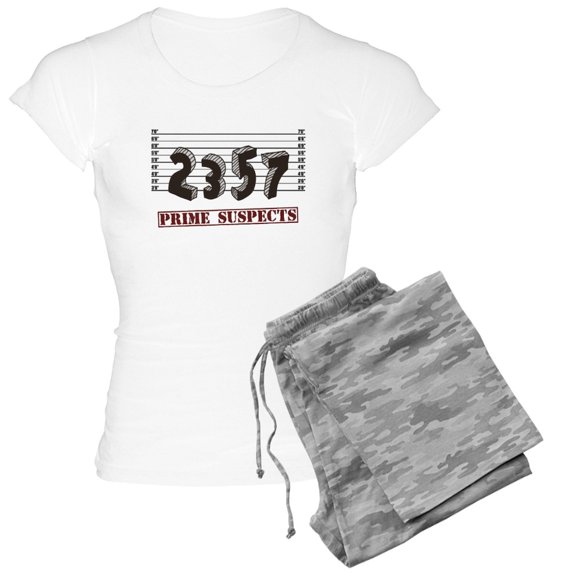 CafePress - The Prime Number Suspects Pajamas - Women's Light Pajamas