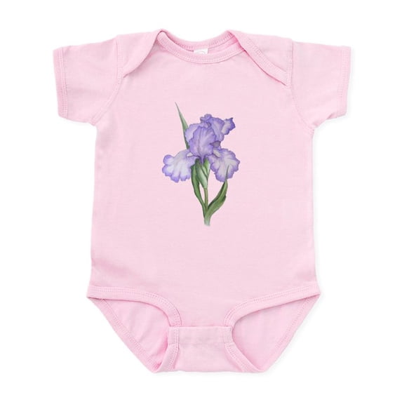 CafePress - The Purple Iris Infant Bodysuit - Baby Light Bodysuit, Size Newborn - 24 Months