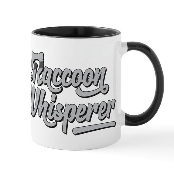 CafePress - The Raccoon Whisperer - 11 oz Ceramic Mug - Novelty Coffee Tea Cup