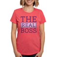 thumbnail image 1 of CafePress - The Real Boss Womens Tri Blend T Shirt - Womens Tri-blend T-Shirt, 1 of 4