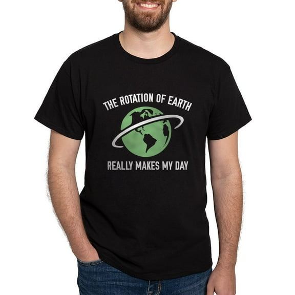 CafePress - The Rotation Of The Earth Dark T Shirt - Men's Classic Graphic Cotton T-Shirt
