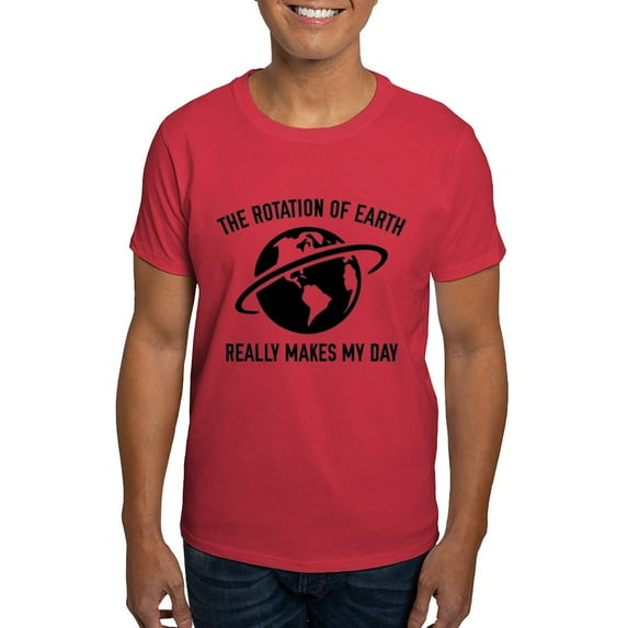 CafePress - The Rotation Of The Earth Dark T Shirt - Men's Classic Graphic Cotton T-Shirt