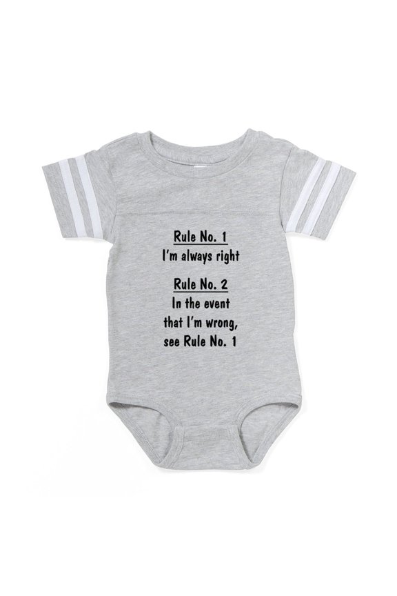- The Rules - Cute Infant Baby Football Bodysuit
