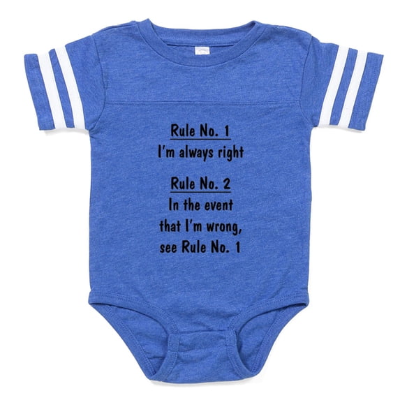 CafePress - The Rules - Cute Infant Baby Football Bodysuit