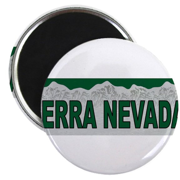 CafePress - The Sierra Nevadas Magnet - 2.25" Round Magnet, Refrigerator Magnet, Button Magnet Style