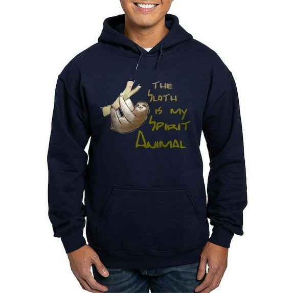 CafePress - The Sloth Is My Spirit Animal Hoodie (Dark) - Pullover Hoodie, Classic, Comfortable Hooded Sweatshirt