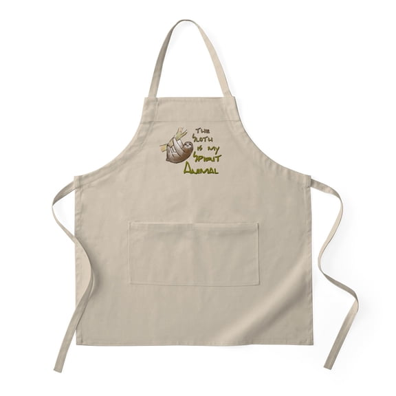 CafePress - The Sloth Is My Spirit Animal - Kitchen Apron with Pockets, Grilling Apron, Baking Apron