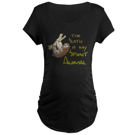 CafePress - The Sloth Is My Spirit Animal Maternity T Shirt - Maternity Dark T-Shirt