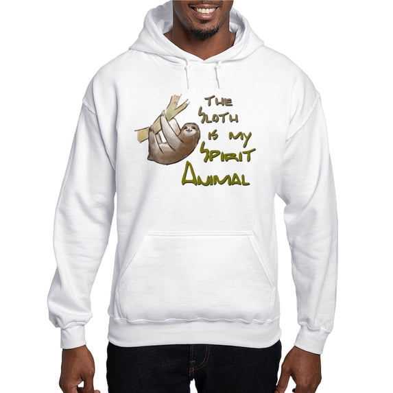 CafePress - The Sloth Is My Spirit Animal Men's Hooded Sweatsh - Pullover Hoodie, Hooded Sweatshirt