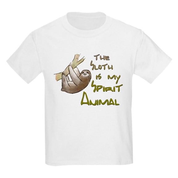 CafePress - The Sloth Is My Spirit Animal T Shirt - Light T-Shirt Kids XS-XL