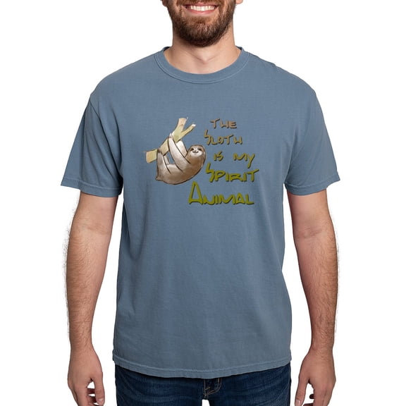 CafePress - The Sloth Is My Spirit Animal T Shirt - Mens Comfort Colors Shirt